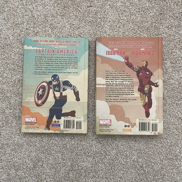 Marvel Avengers Captain America and Iron Man hardback books - Picture 2 of 6